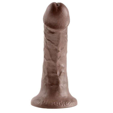 Dildo Realistico King Cock Marrone con Base a Ventosa e Dettagli Precisi